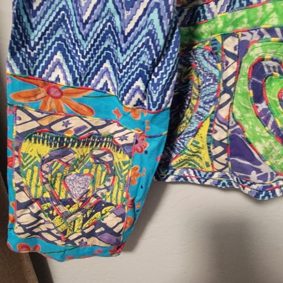 Colorful Patchwork Women's Jacket - Picture 3 of 5